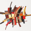 Old book covers - abstract painting by Henry Bartonnier