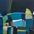 Peinture acrylique abstraite Mode Sombre par Henry Bartonnier