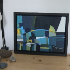 Tableau Mode Sombre d'Henry Bartonnier encadré dans sa caisse américaine imprimée en 3D