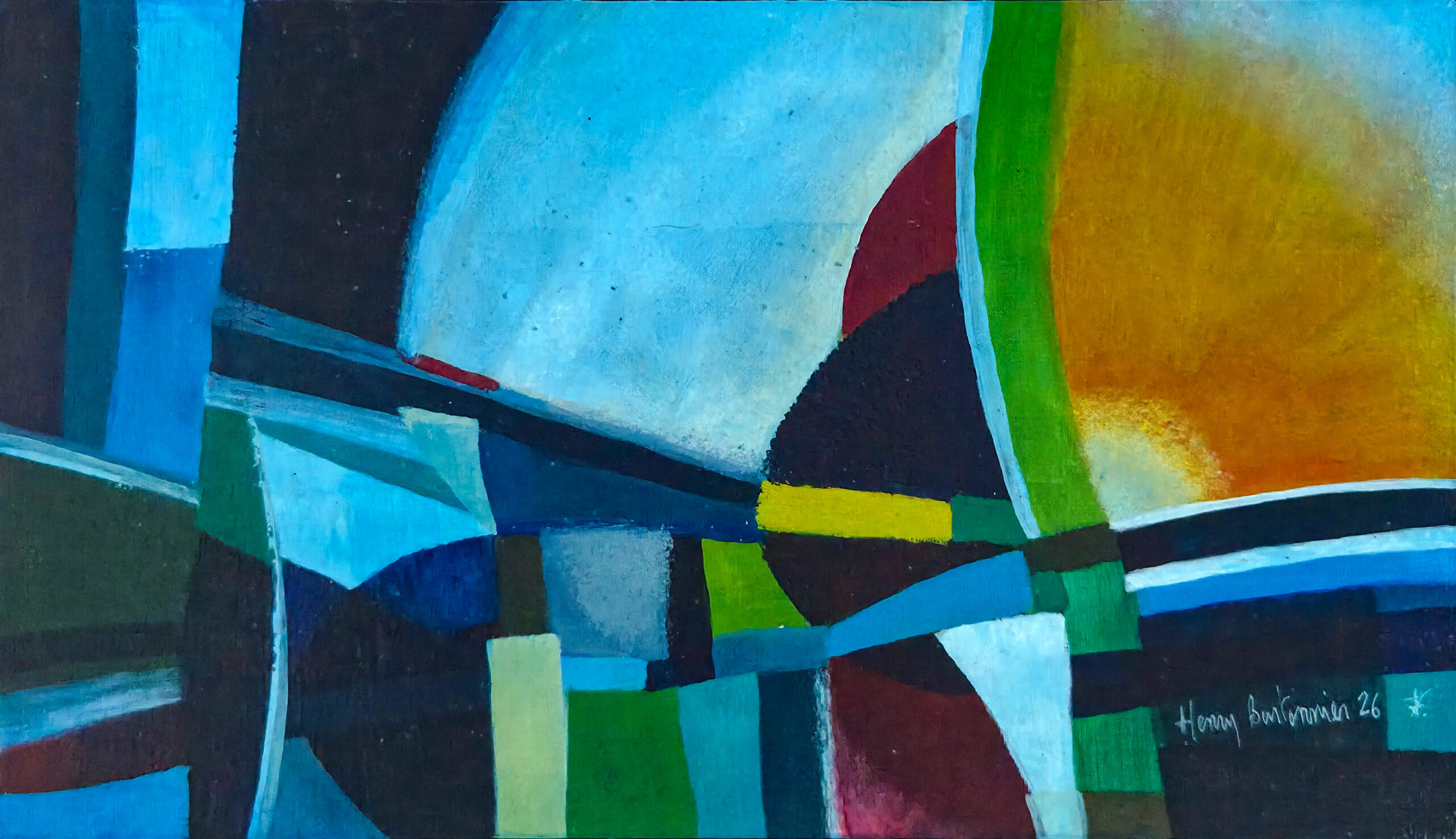 Peinture acrylique et cendres sur bois Burnt par Henry Bartonnier